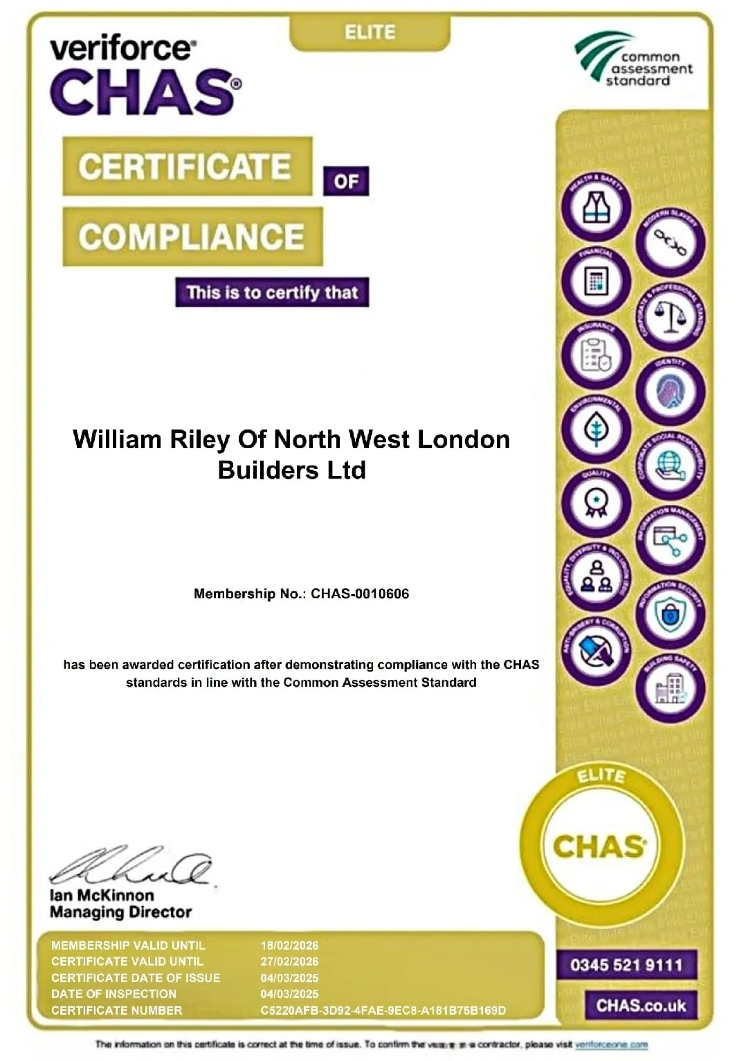 CHAS Elite Member
