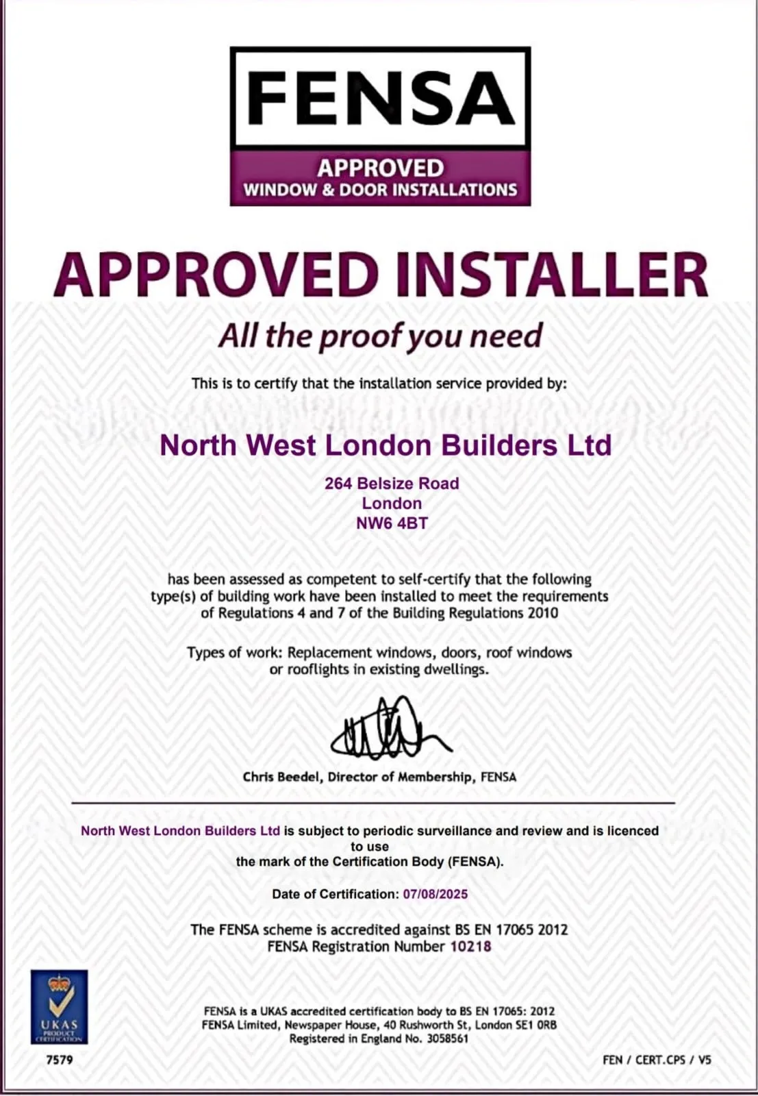FENSA Approved Installer